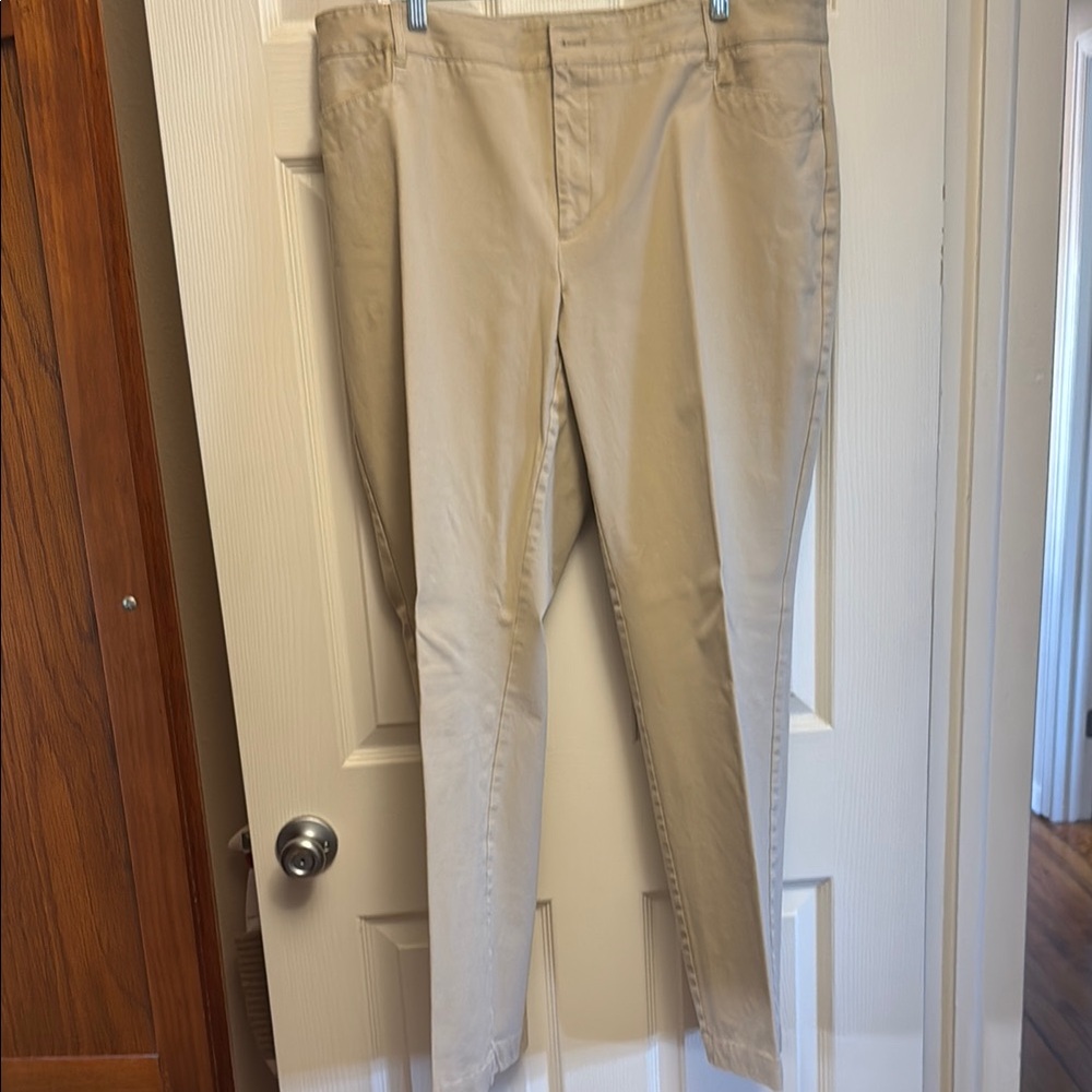 Eddie Bauer Tan Straight Leg Pants Versatile Style